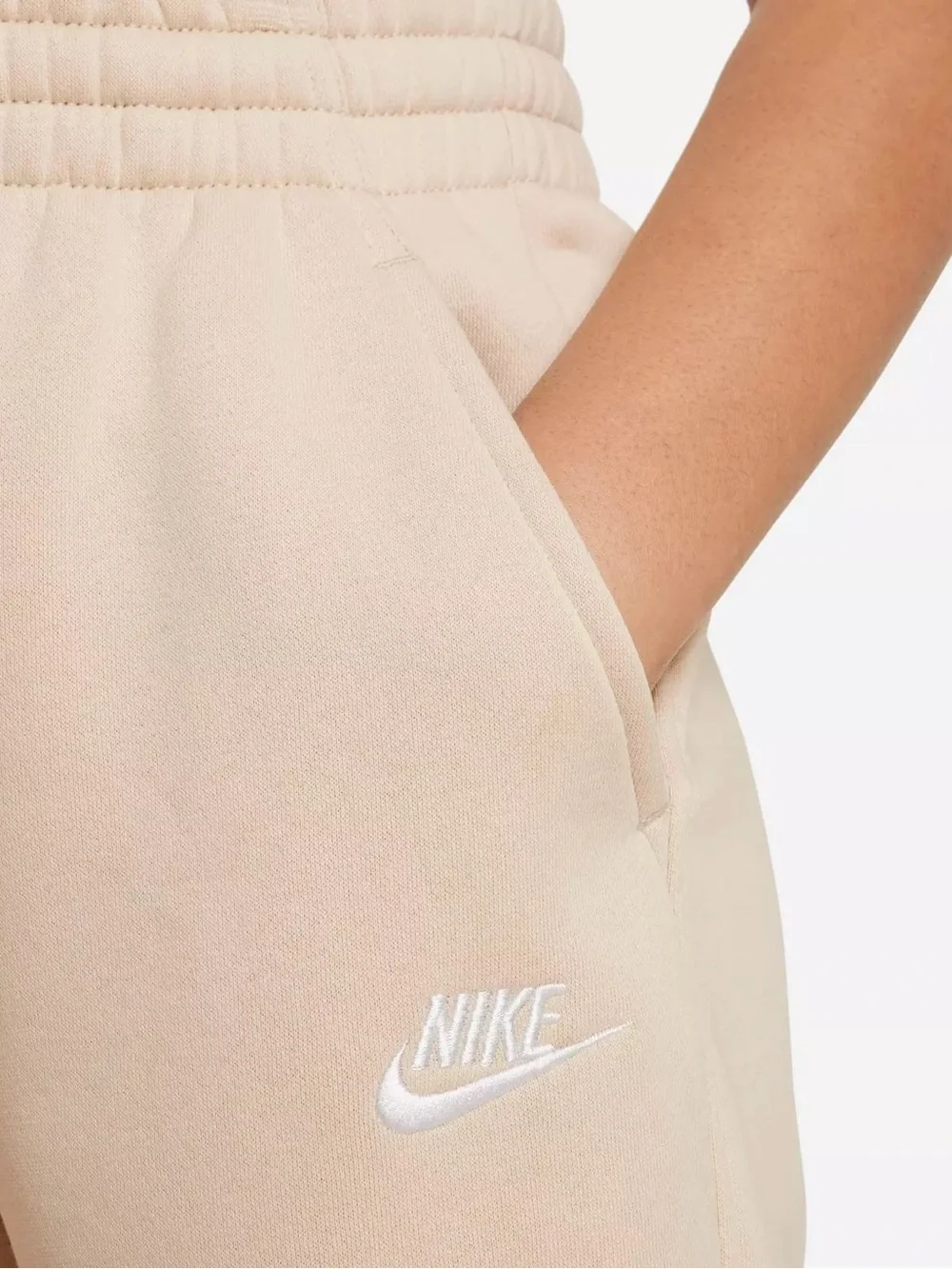 NWT Nike Kids Beige Fleece Joggers